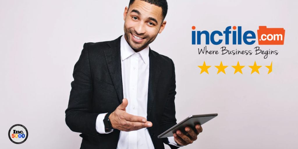 image IncFile 4.7 Star rating with man on gray background
