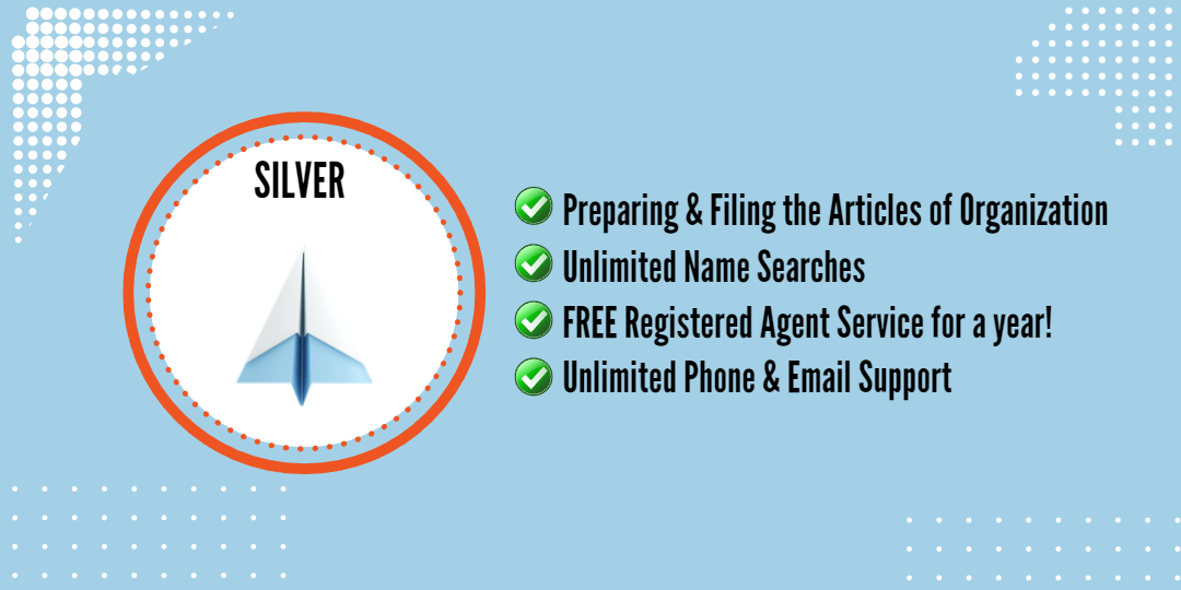 incfile Silver Package features checklist illustration